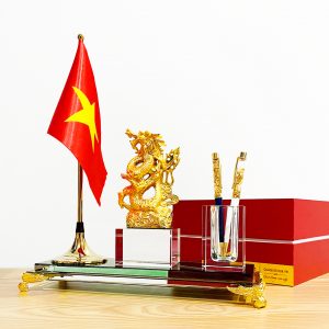 ĐỰNG BÚT DOANH NHÂN RỒNG VÀNG-RV02CD