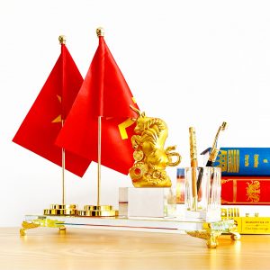 BỘ ĐỰNG BÚT ĐỂ BÀN TRÂU VÀNG-BTC02CN